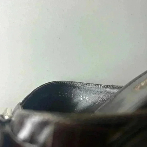 Brighton Womens Shoe Sandals Lorna Buckle Brown Black Made in Italy Size 8.5 - Picture 5 of 7